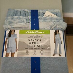New Eddie Bauer 4 piece sleepwear set large size